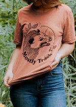 Mostly Trash - unisex t-shirt in heather pumpkin
