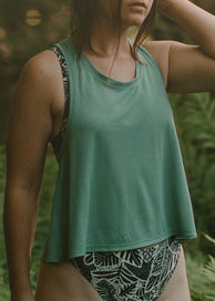 Oona Cropped Racerback Tank