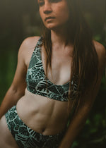 Palm Garden - Recycled bikini top