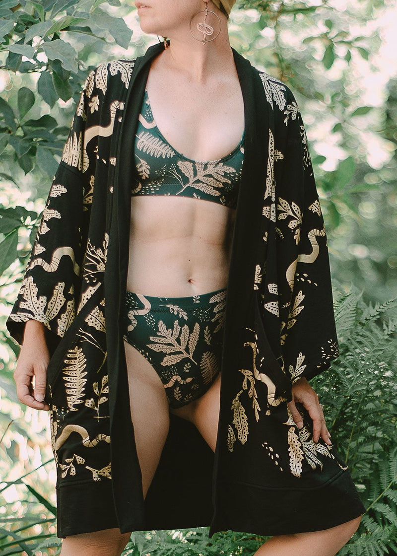 Tapestry - Recycled high-waisted bikini bottom